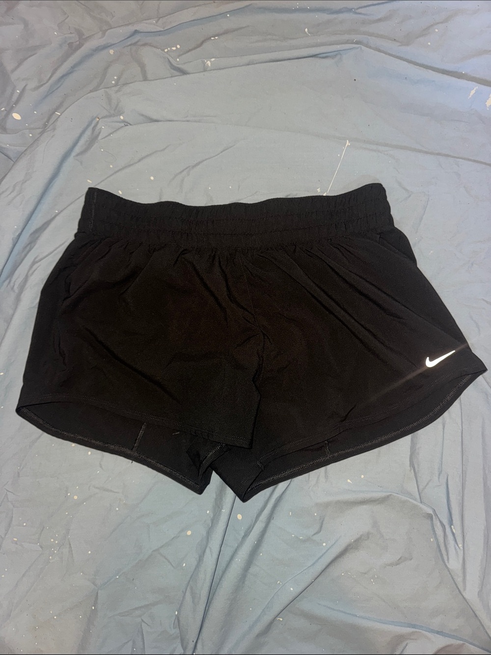 Nike Women’s Black Athletic Running Shorts with Reflective Swoosh